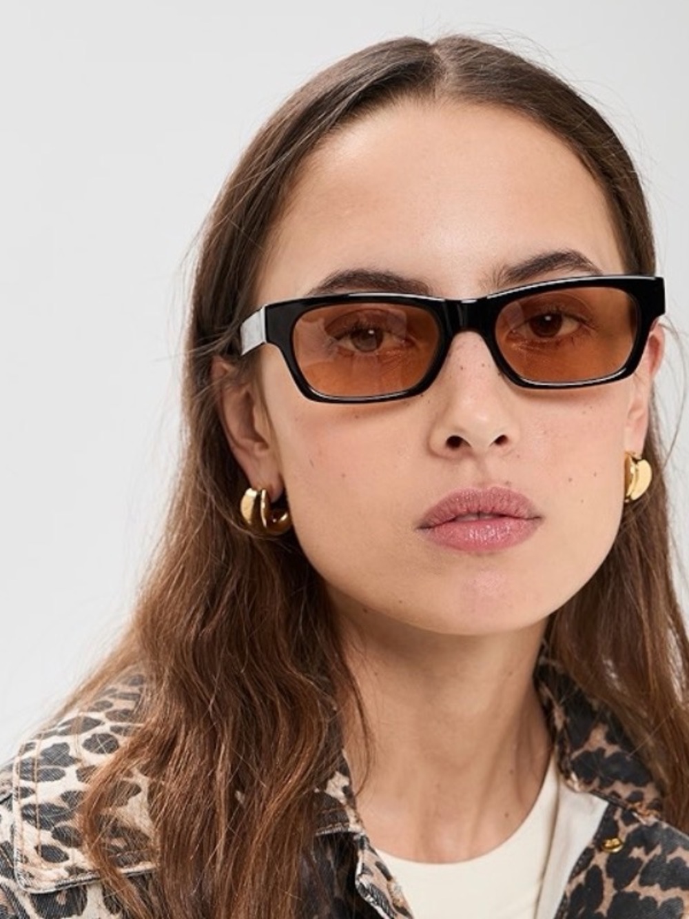 Elisa Johnson “Alix” Black Sunglasses with Brown lens